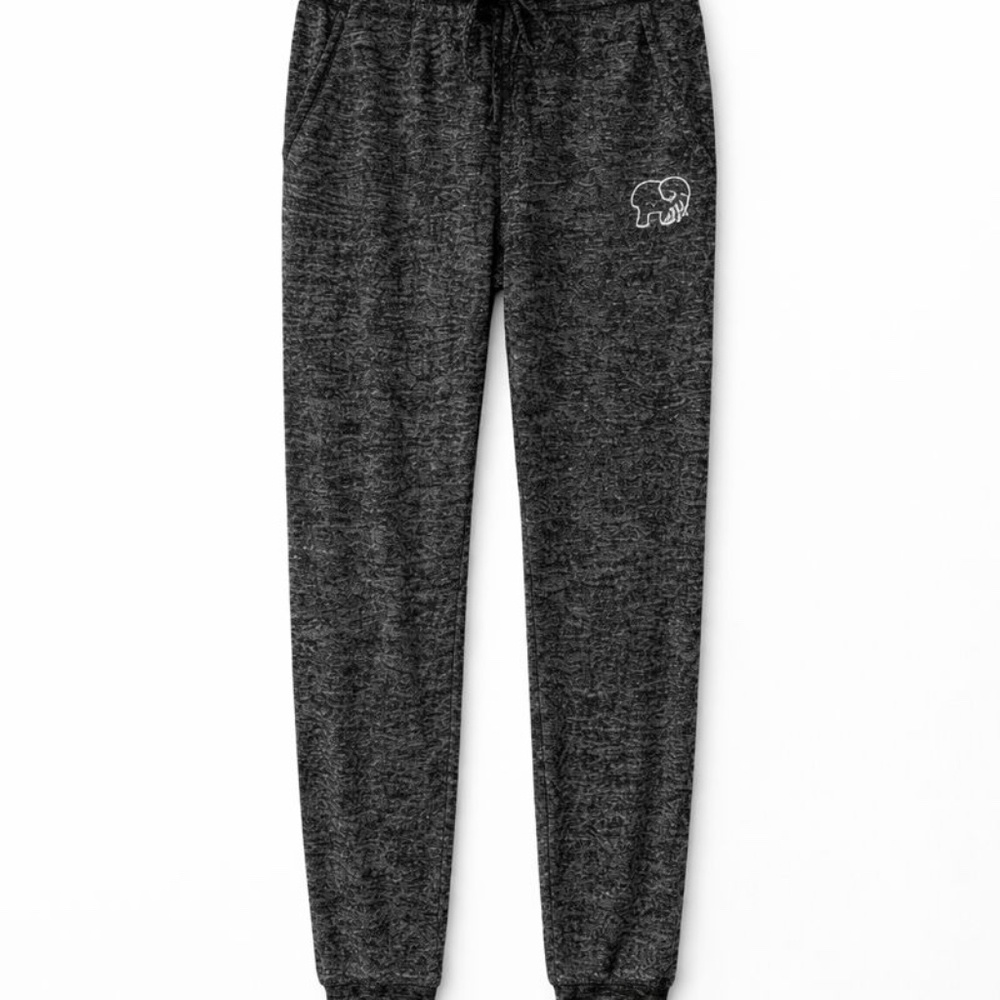 Ivory Ella Black and White Joggers - Picture 2 of 9